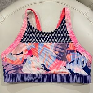 Athleta Girl Surf’s Up Sunny Flora swim top L 12
